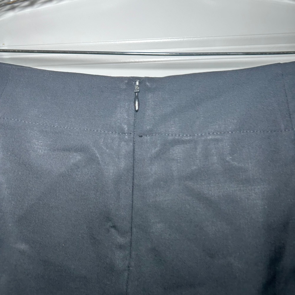 Theory Black Wool Blend Stretch Pencil Skirt Size 6 Style 60571308 Made in USA - Picture 4 of 6